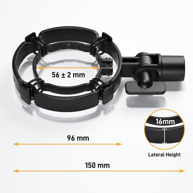 Maono PD200X/PD200XS Shock Mount - Professional Custom Microphone Mounts Reduces Vibration Noise, Removable Shock Mount for Microphones with a Diameter of about 56mm/2.2 Inches - Image 4